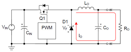 The nonsynchronous buck topology